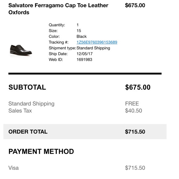 Salvatore Ferragamo Leather Oxford - Picture 5 of 5